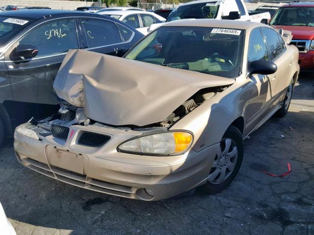 1G2NF52E74C204930 - 2004 PONTIAC GRAND AM S TAN photo 2