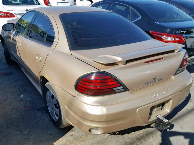 1G2NF52E74C204930 - 2004 PONTIAC GRAND AM S TAN photo 3