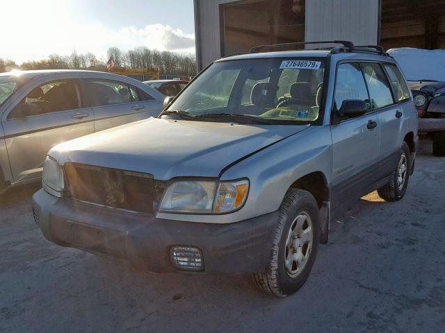 JF1SF63582H752640 - 2002 SUBARU FORESTER L SILVER photo 2