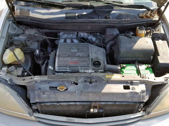 JT6GF10U3X0025708 - 1999 LEXUS RX 300 SILVER photo 7