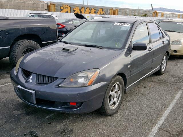 JA3AJ86E84U039662 - 2004 MITSUBISHI LANCER OZ GRAY photo 2