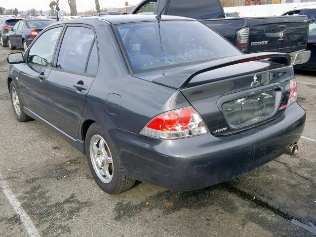 JA3AJ86E84U039662 - 2004 MITSUBISHI LANCER OZ GRAY photo 3