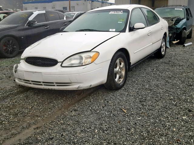 1FAFP55U21A188228 - 2001 FORD TAURUS SES WHITE photo 2