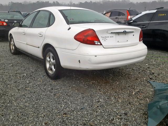 1FAFP55U21A188228 - 2001 FORD TAURUS SES WHITE photo 3