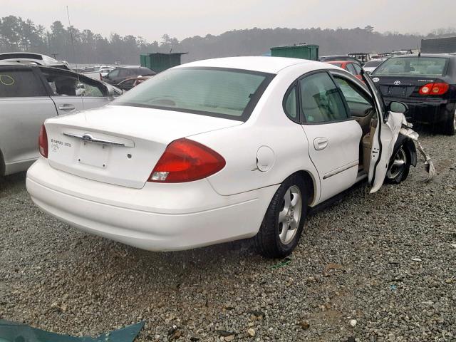 1FAFP55U21A188228 - 2001 FORD TAURUS SES WHITE photo 4