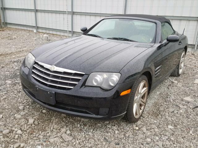 1C3AN55L56X065596 - 2006 CHRYSLER CROSSFIRE BLACK photo 2