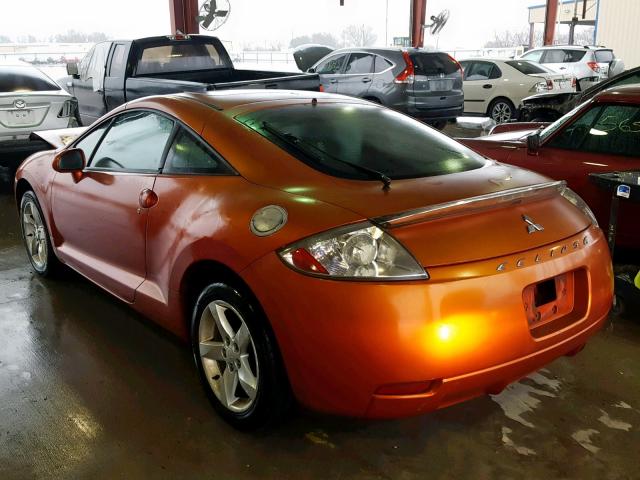 4A3AK24F66E059068 - 2006 MITSUBISHI ECLIPSE GS ORANGE photo 3