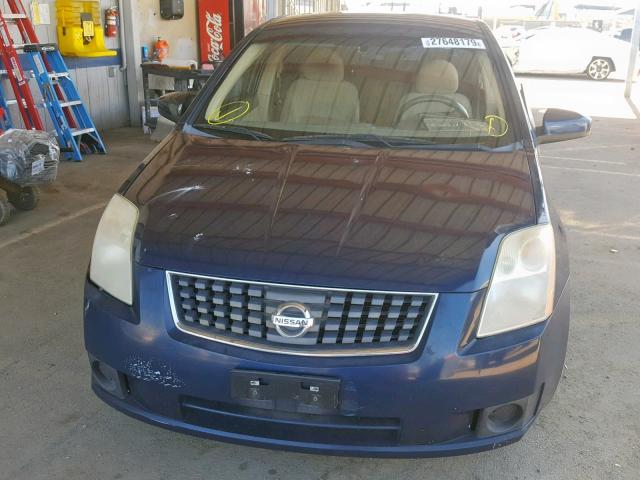 3N1AB61E77L630223 - 2007 NISSAN SENTRA 2.0 BLUE photo 9