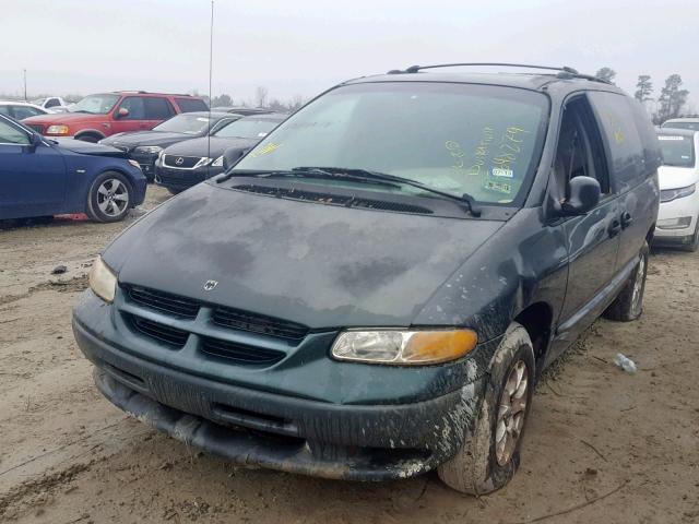 2B4GP2533YR811508 - 2000 DODGE CARAVAN GREEN photo 2