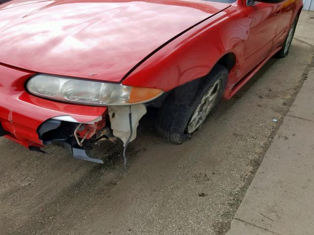 1G3NF52E22C265319 - 2002 OLDSMOBILE ALERO GLS RED photo 9