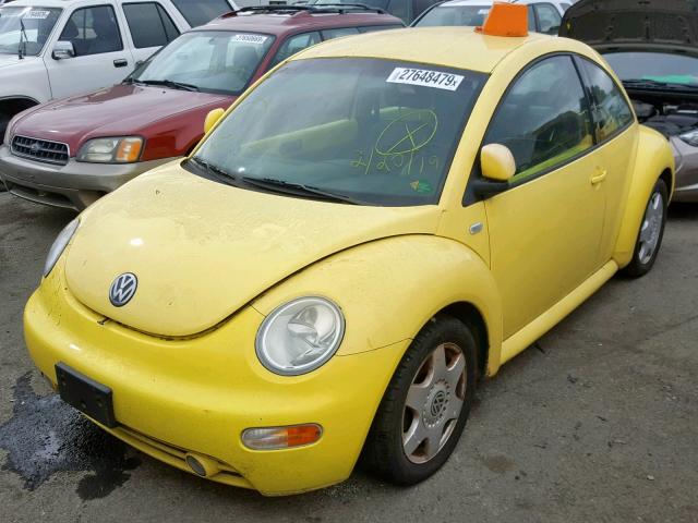 3VWCC21C0XM437963 - 1999 VOLKSWAGEN NEW BEETLE Sarı foto 2