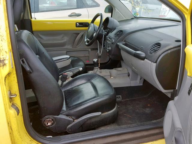 3VWCC21C0XM437963 - 1999 VOLKSWAGEN NEW BEETLE Sarı foto 5