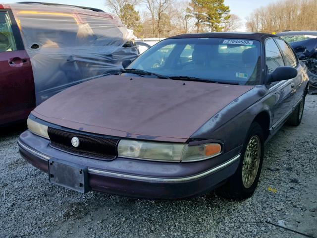 2C3HC56F0TH185285 - 1996 CHRYSLER LHS MAROON photo 2