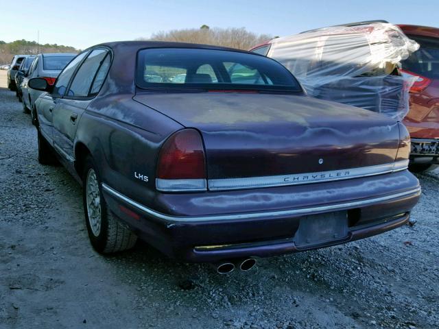 2C3HC56F0TH185285 - 1996 CHRYSLER LHS MAROON photo 3