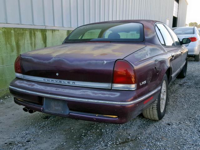 2C3HC56F0TH185285 - 1996 CHRYSLER LHS MAROON photo 4