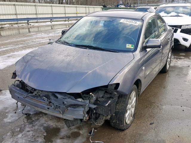 JM1BK323881802622 - 2008 MAZDA 3 S GRAY photo 2