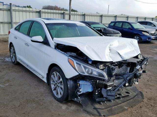 5NPE34AF4HH536844 - 2017 HYUNDAI SONATA SPO WHITE photo 1