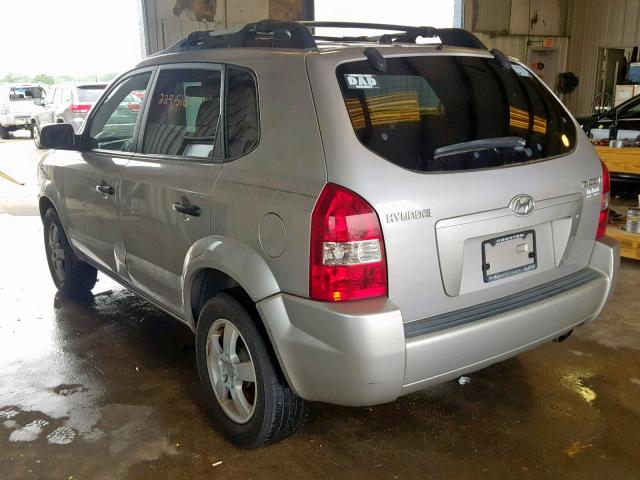 KM8JM12B55U240430 - 2005 HYUNDAI TUCSON GL SILVER photo 3