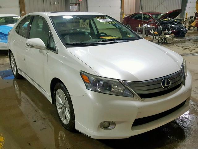 JTHBB1BA1A2035486 - 2010 LEXUS HS 250H WHITE photo 1