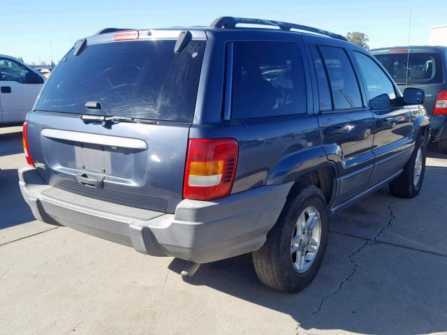 1J4GX48S02C117886 - 2002 JEEP GRAND CHER GRAY photo 4