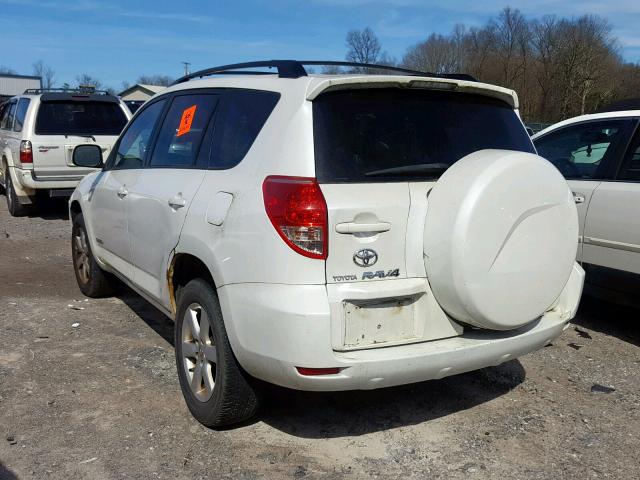 JTMZK31V975015512 - 2007 TOYOTA RAV4 LIMIT WHITE photo 3