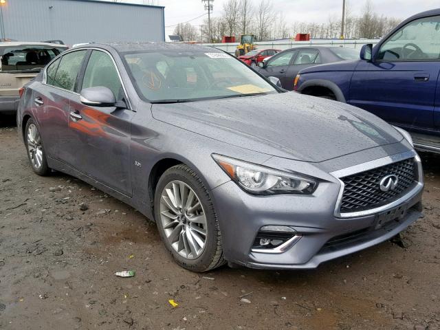 JN1EV7AP1JM358202 - 2018 INFINITI Q50 LUXE GRAY photo 1