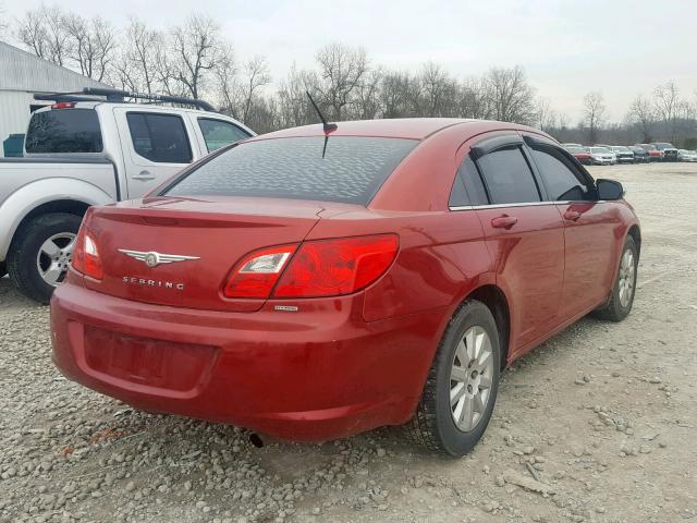 1C3CC4FB1AN212936 - 2010 CHRYSLER SEBRING TO RED photo 4