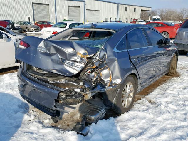 5NPE24AA4JH670251 - 2018 HYUNDAI SONATA ECO GRAY photo 4