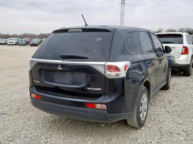 JA4AD2A37EZ010776 - 2014 MITSUBISHI OUTLANDER BLACK photo 4