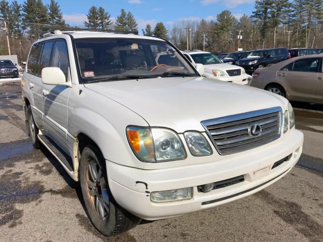 JTJHT00W633534554 - 2003 LEXUS LX 470 WHITE photo 1