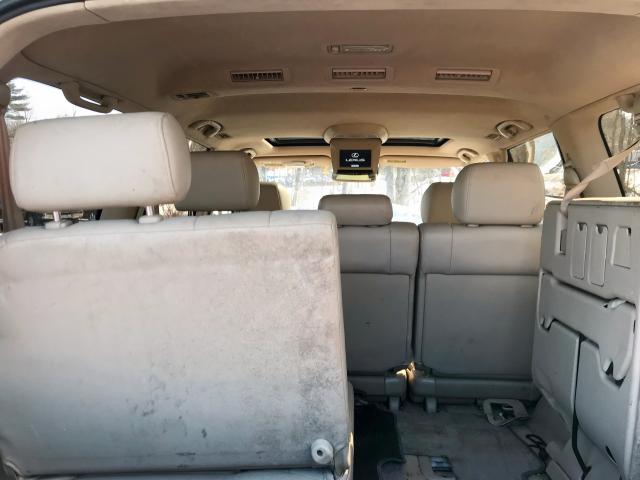 JTJHT00W633534554 - 2003 LEXUS LX 470 WHITE photo 10