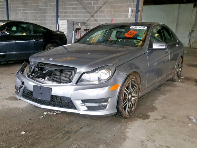 WDDGF4HB5DR291404 - 2013 MERCEDES-BENZ C 250 GRAY photo 2