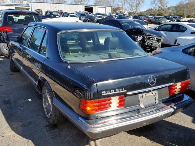 WDBCA39EXLA548398 - 1990 MERCEDES-BENZ 560 SEL BLACK photo 3