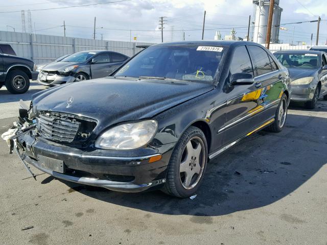 WDBNG75J12A287713 - 2002 MERCEDES-BENZ S 500 BLACK photo 2