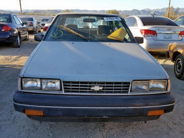 1Y1SK1940GZ211375 - 1986 CHEVROLET NOVA BLUE photo 9