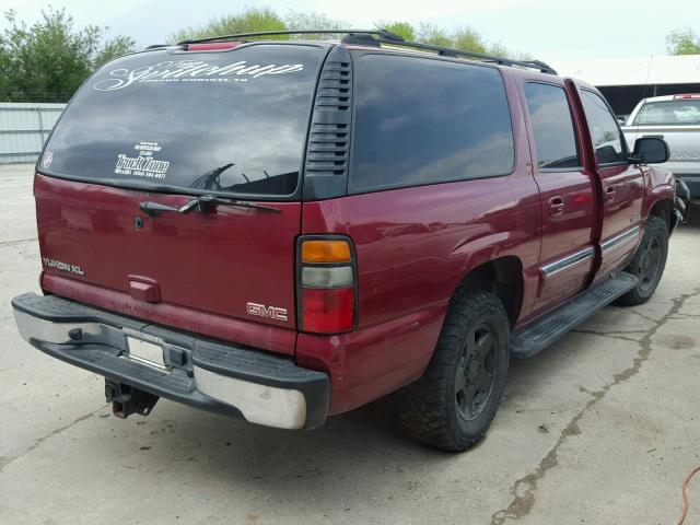 1GKEC16Z34R315888 - 2004 GMC YUKON XL C RED photo 4