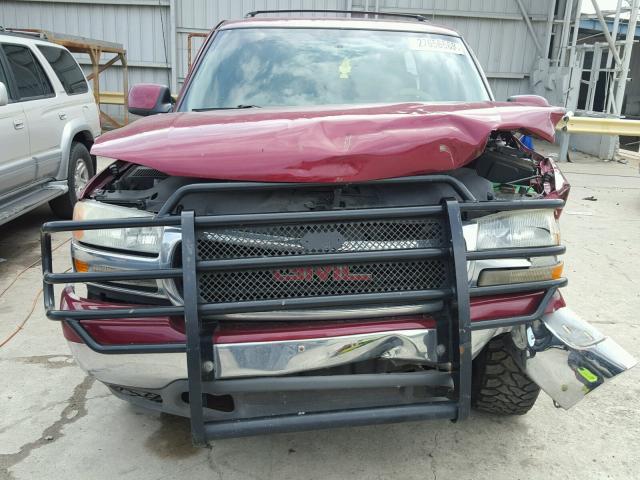 1GKEC16Z34R315888 - 2004 GMC YUKON XL C RED photo 9