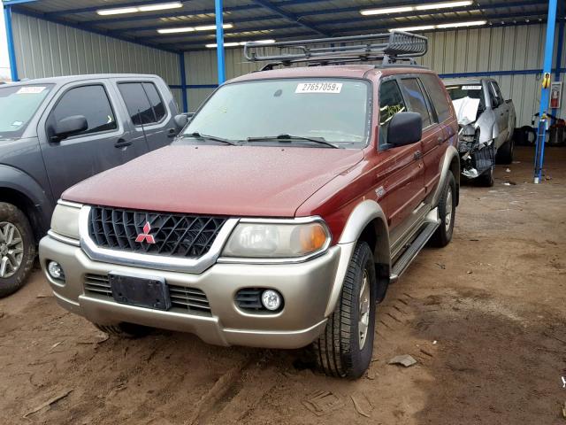 JA4MT31H8YP814084 - 2000 MITSUBISHI MONTERO SP BURGUNDY photo 2