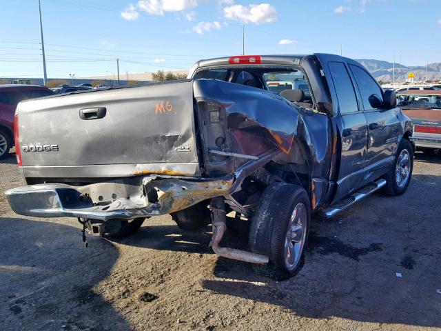 1D7HA18DX4S611604 - 2004 DODGE RAM 1500 S GRAY photo 4