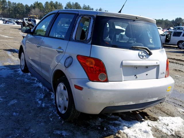 JTKKT624640067428 - 2004 TOYOTA SCION XA SILVER photo 3