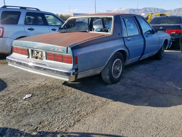 1G1BN51E9KR188106 - 1989 CHEVROLET CAPRICE CL BLUE photo 4