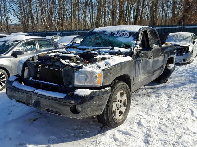 1D7HW48NX6S716545 - 2006 DODGE DAKOTA QUA BLACK photo 2