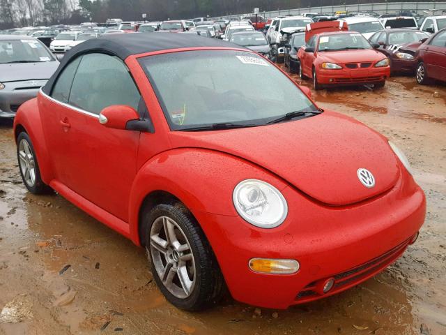 3VWCD31Y25M316038 - 2005 VOLKSWAGEN NEW BEETLE Qırmızı foto 1