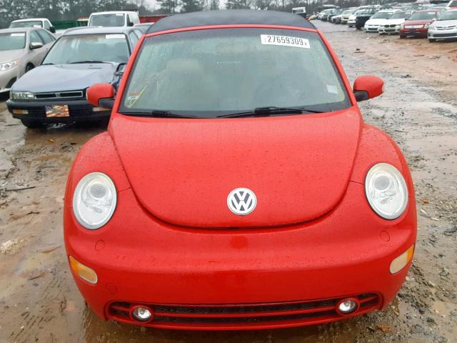 3VWCD31Y25M316038 - 2005 VOLKSWAGEN NEW BEETLE Qırmızı foto 9