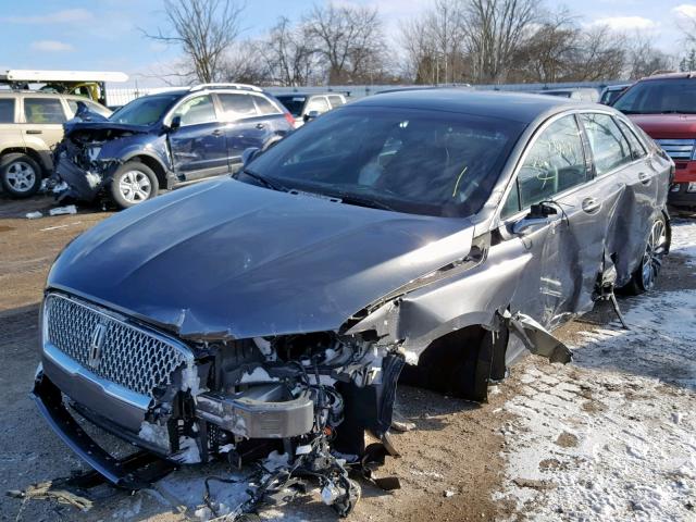 3LN6L5A94HR600667 - 2017 LINCOLN MKZ PREMIE BLACK photo 2