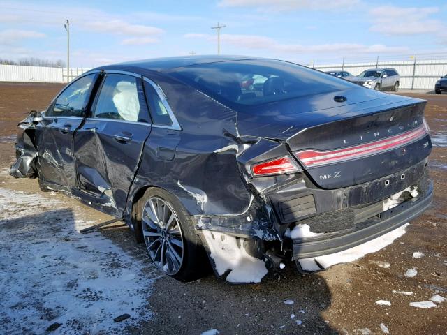 3LN6L5A94HR600667 - 2017 LINCOLN MKZ PREMIE BLACK photo 3