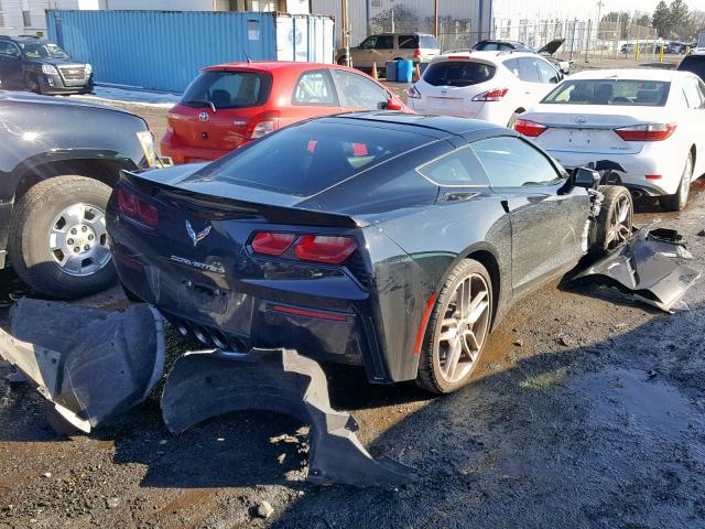 1G1YH2D78H5102622 - 2017 CHEVROLET CORVETTE S BLACK photo 4