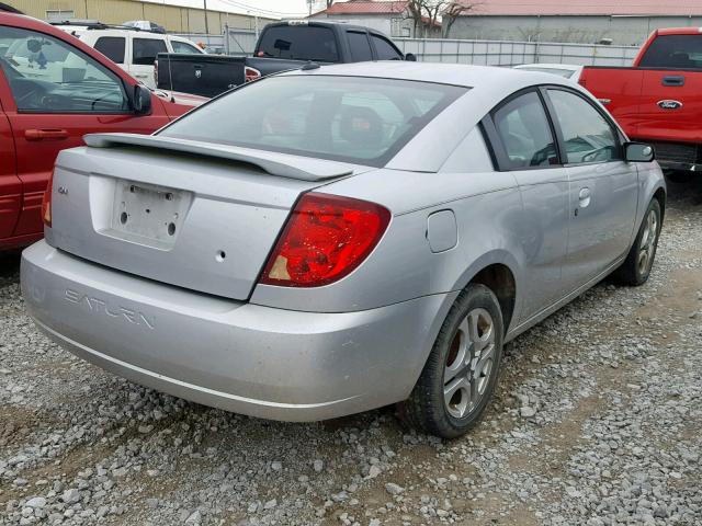 1G8AW12F74Z114549 - 2004 SATURN ION LEVEL SILVER photo 4