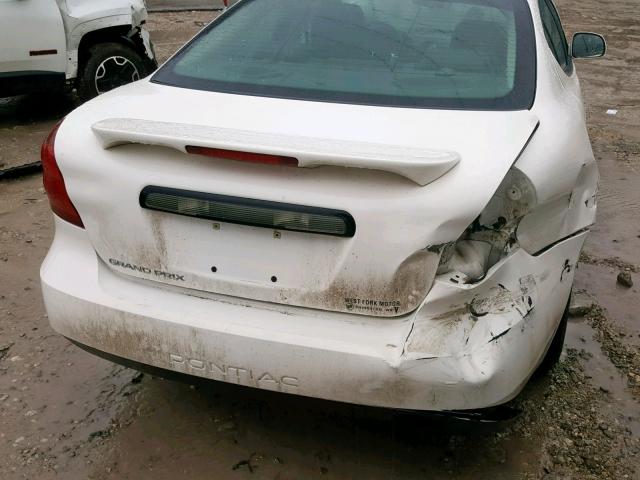 2G2WP552281163122 - 2008 PONTIAC GRAND PRIX WHITE photo 9