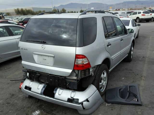 4JGAB57E73A450803 - 2003 MERCEDES-BENZ ML 350 SILVER photo 4